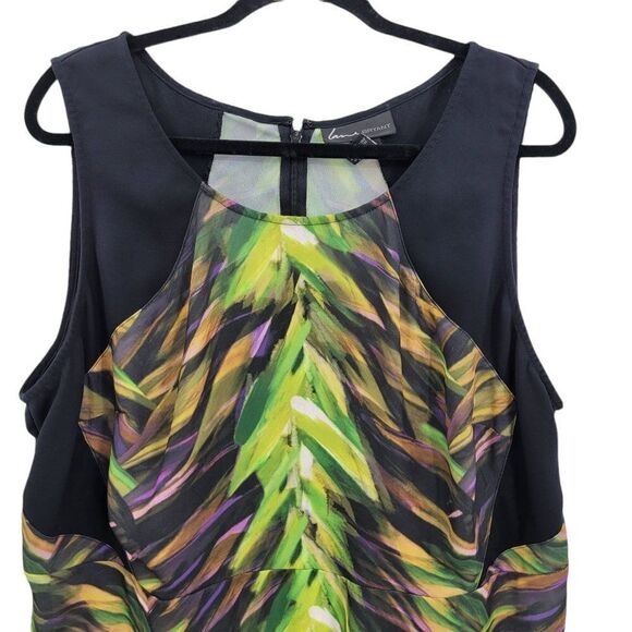 Lane Bryant Top Womens 20 Sleeveless Scoop Edgy Abstract Botanical Camo Black - Picture 6 of 10